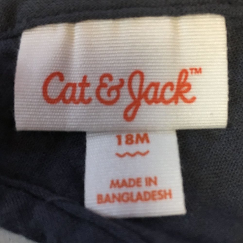 NWT - Cat & Jack Sleeveless Summer Dress - Dark Blue - Size 18 mos - Picture 4 of 7